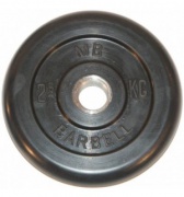 Диск обрезиненый черный MB Barbell MB51-2,5