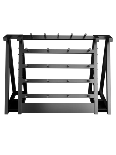 Стойка для хранения штанг для аэробики (бодипампов) BRONZE GYM 190х55х128,на 20 шт.