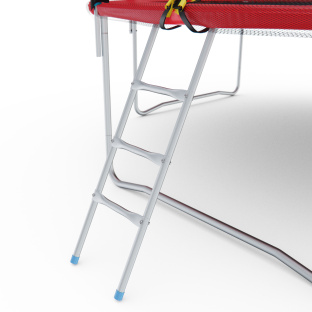 Батут с сеткой DFC PELPO 12ft с лестницей, RED